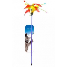 DUVO+ Игрушка для кошек "Дразнилка с перьями"