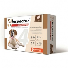 Inspector Quadro таблетки для собак, более 16 кг., уп. 4 таб.