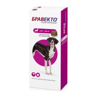 Бравекто жев. таблетка для собак более 40 кг (40-56), 1400 мг (1 таб/уп)