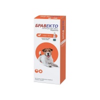 Бравекто Спот Он для собак от 4,5 до 10 кг, 250 мг (1 пип/уп)