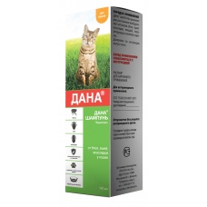 ДАНА Шампунь антипаразитарный для кошек, фл.140мл
