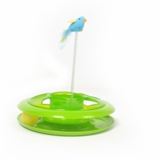 DUVO+ Игрушка для кошек "Happy Hoop", зеленая