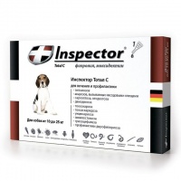 Инспектор Quadro С Капли для собак 10-25 кг 1 пипетка
