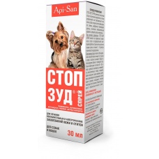 Стоп-зуд спрей для кошек и собак (Апи-Сан), флак. 30 мл
