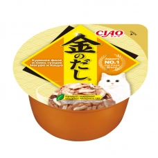INABA CIAO влажный корм для кошек Kinnodashi cup куриное филе и микс тунцов Магуро и Кацуо, 70 г