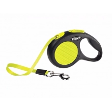 FLEXI New Neon M Tape 5 m Поводок-рулетка, лента, до 25 кг