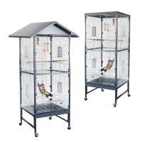 MONTANA Клетка для малых птиц "Villa Casa 60", Antik-Platinum, 60х60х170см
