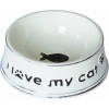 N1 Миска керамическая стилизованная под старину "I love my cat", 12,5*5 см, МКР1291