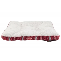 SCRUFFS Матрас для животных "Santa Paws", бело-красный, 82x58