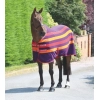 SHIRES TEMPEST Попона флисовая в полоску "Original Newmarket", фиолетовый-желтый-красный