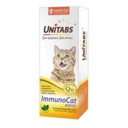 ЮНИТАБС Паста витаминно-менеральная ImmunoCat с Q10 для кошек 120мл