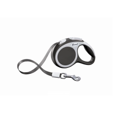 FLEXI Vario XS Tape 3 m Поводок-рулетка, лента, антрацит, до 12 кг