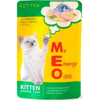 Ме-О Adult пауч для котят №2 Тунец и Курица в желе