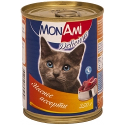 MonAmi консервы для кошек Мясное ассорти