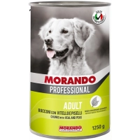 Morando Professional консервы для собак с кусочками Телятины и горохом