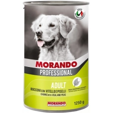 Morando Professional консервы для собак с кусочками Телятины и горохом