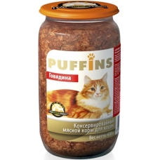 Puffins консервы для кошек Говядина
