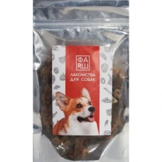 Лакомство для собак ФАРШ Вымя говяжье кусочки, 100гр